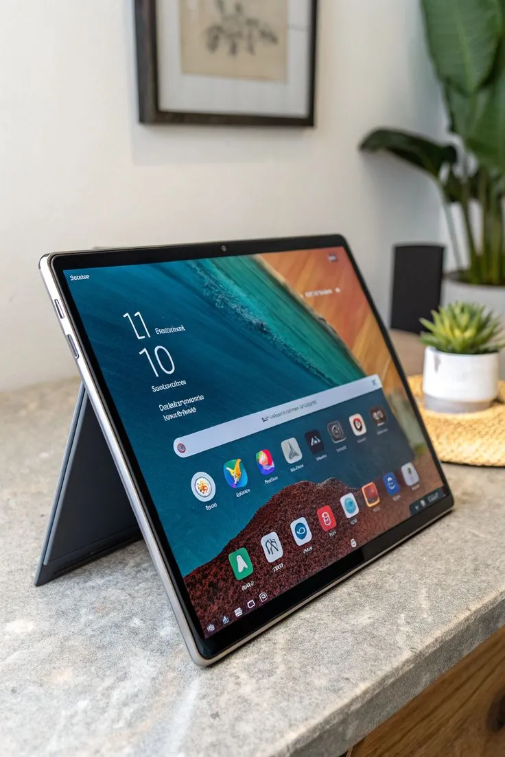 Tablet Samsung con mica y forro incluido